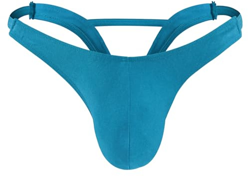 JFAN Perizoma Uomo Jockstrap Intimo Vita Bassa Perizomi G-String e Tanga Classico da Uomo Confortevole Slip Tanga String Thong Sospensorio Maschile Traspirante