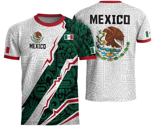 Mexiko-Fußballtrikots, mexikanisches Trikot für Herren, Trikots de Mexiko, mexikanisches Fußballtrikot
