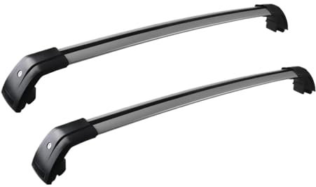 IITA Galeries de Toit et coffres pour Volvo pour XC60 2013-2018 2Pcs Barres Toit Barres Latérales en Alliage Rails Transversaux Porte-Bagages Toit avec Rails Latéraux Serrure Antivol Porte-Bagage
