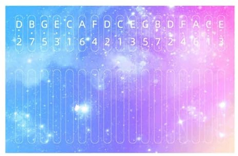 WAZUBC 17 Noten Farbtöne Kalimba Aufkleber Daumenklavier Aufkleber für Anfänger, Bunte Kalimba Noten Aufkleber (Stil A)