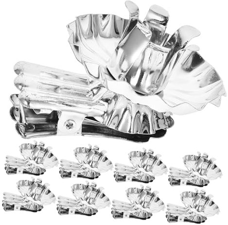TINEASUR 36stücke Teiliges Metall-kerzenhalter-Clips Silberfarben Festlich Geformt Mit Stabilem Sockel Für Weihnachtsbaum Und Tischdeko Geeignet