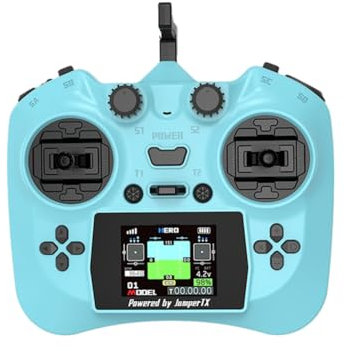 Pluuttiem Contrôleur à Distance Intelligent TX, Émetteur à Écran Couleur avec Capteur Hall, Gimbals ELRS 2,4G 100mW 12CH pour Drone FPV RC F