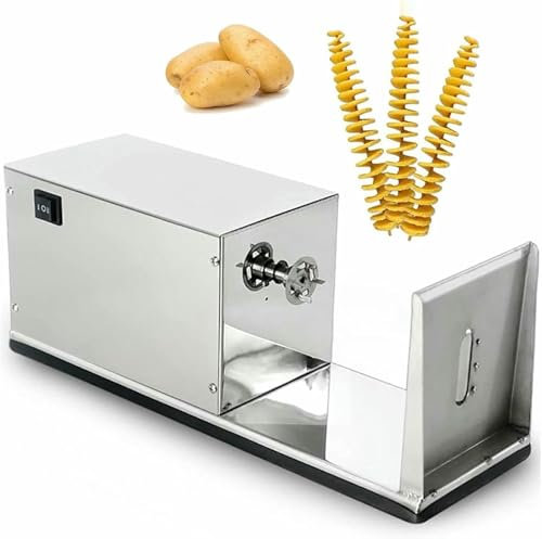 VYUJHNBG Coupe-Frites électrique en Acier Inoxydable, Coupe-Frites, Coupe-Frites Automatique multifonctionnelle