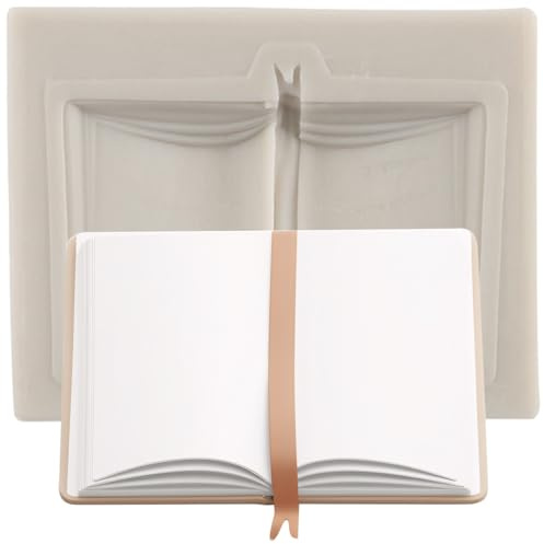 Sijiangmold Stampi in Silicone a Forma di Libro per Fondente, Stampo in Silicone per Laurea per Decorazione di Torte, Cupcake Topper in Silicone per Cioccolato, Argilla Polimerica, Caramelle, Pasta di