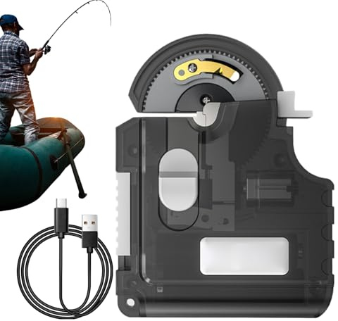 Strumento di legatura automatica – Tyer Elettrico per Pesce, Dispositivo di Legatura Rapida | Attrezzatura da per Papà, Figlio, Nonno, Fidanzato, Laghi, Fiumi, Serbatoi, Acqua Salata, Acqua D