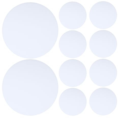 Toyvian 10 Paralumi Antiriflesso per Lampade da Soffitto 6 in Plastica Resistente, Coperture Diffuse per Faretti Led, Accessori Fai da Te per Illuminazione Camere da Letto e