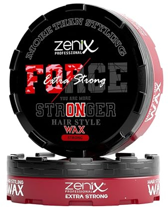 Zenix Force Extra Strong Hair Wax 150ml - Haarwachs für Männer - Starker Halt & Wet Finish - Haarwax für alle Haartypen - Haargel Herren