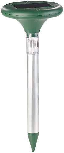 Royal Gardineer Chasse-Taupe Solaire 400 Hz 2 en 1 avec Balise Lumineuse