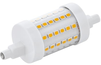 EGLO LED R7s-lampa, LED-stavlampa med 360° belysning | 7 watt (motsvarar 60 watt), 806 lumen, R7s LED-stavljus varmvit, 2700 kelvin, LED-ljuskälla R7s, Ø 2,9 cm, L 7,8 cm