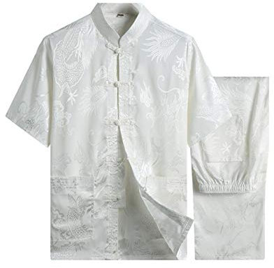 huateng Cinese Abbigliamento Tang Suit - Tradizionale China Arti Marziali Kung Fu Tai Chi Manica Lunga/Manica Corta Costume Tuta per Uomo