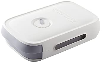 Contenitore per uova da frigorifero, a scorrimento automatico, con indicatore di freschezza (bianco)