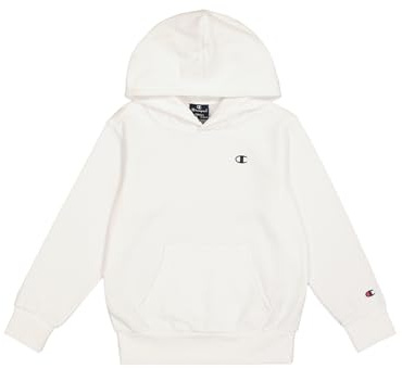 Champion Pojkar Legacy Basics B-Ultralight Powerblend Fleece Huvtröja, Vit, 11-12 år