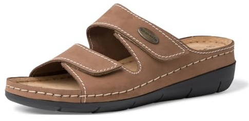 Tamaris chausson femme en cuir à talon compensé