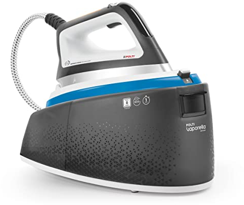 Polti Vaporella Instant VI50.40 Steam Generator Iron, with Instant Steam patented technology, up to 8 Bar pump, 4 ironing programs and Eco function, shot of steam Blue/White