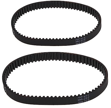EMSea 2 Stück Staubsauger Zahnriemen Gummi Antriebsriemen Kompatibel mit Bissell Proheat 2X 1548 1550 1551 15483, Ersatzteilnummer 1606419 Und 1606418