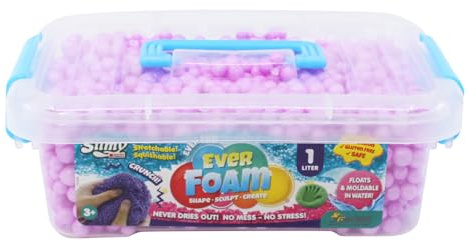 Slimy Ever Foam – La pâte à modeler sensorielle originale ultime, pâte ASMR, ne sèche pas, pour un plaisir créatif de pétrissage et de modelage même dans l'eau