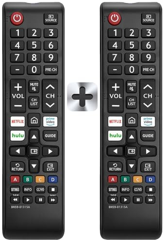 【Pack of 2】 Universal Remote Control for Samsung TV Remote, Replacement Compatible All Samsung Smart TV, LED, LCD, HDTV, 3D, Series TV