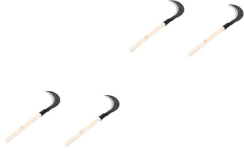 Yardwe 2St gärfass gärtopf gartenscheren gärtuch gärspund gärkörb gartenvliese Gartengrasmesser Handsichel Gartengrassichel Grassichel Manganstahl Handsense Unkrautmesser