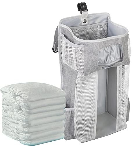 Samuliy Hängender Windel Caddy Organizer | Wickeltisch Organizer, Windelaufbewahrung, Organizer Caddy – Hängende Windelaufbewahrung, Multifunktionaler Baby Windel Caddy Organizer Für Den Wickeltisch