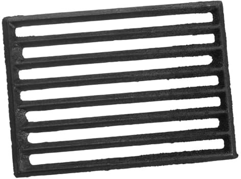 KONTONTY Feuerrost Aus Eisen Brennholzrost Metall Ofenrost Für Kaminofen Und Grillrost Rechteckig 23,5x17,5cm Hochtemperaturbeständig Formstabil Und Tragfähig
