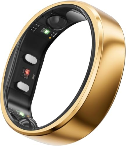 RingConn Gen 2 Smart Ring, weltweit erstes Schlafapnoe-Monitoring, Keine App-Abonnement, 12 Tage Akkulaufzeit, Stress-/Herzfrequenz-/Frauen-Gesundheits-Tracker, kompatibel mit Android und iOS