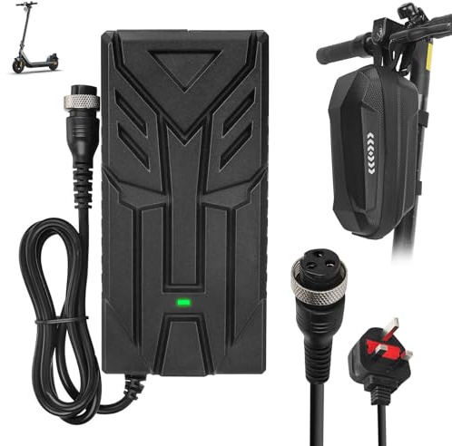 HPGAAVD Ladegeräte für Scooter，54.6V 2A Ladegeräte für Smartgyro Speedway，UrbanGlide E-Cross Pro，48V Lithium Batterie Ladegerät für Kugoo M4 / M4 Pro，Hitway H5/H5 Pro+2L Aufbewahrungsbeutel