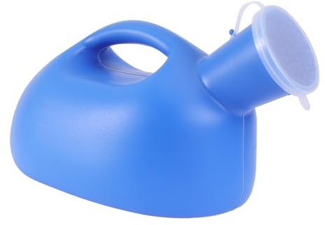 Garneck 1pezzi Bottiglia Urinaria Portatile Per Uomini Con Coperchio Orinatoio Da Esterno Ergonomico E Leggero Per Viaggi E Campeggio Blu