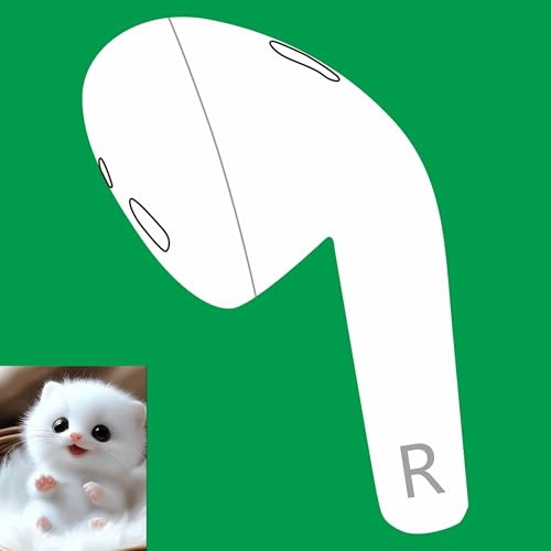 OEM A2032 Ersatz-Ohrhörer für AirPods (2. Generation), nur rechte Ohrseite, kompatibel mit Original AirPods 2 A1938 Ladehülle