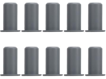 Demeras Kit de Montaje de Cables, Bujes de Ojal para Cables Embellecen el Diseño a Prueba de Polvo, Diámetro 0,75 Pulgadas, 10 Piezas para Office Mall (Gris)