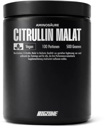 Big-Zone 100% Citrullin Malat L-CITRULLIN - Malat Pulver | Hohe Reinheit | Made in Germany | 500g