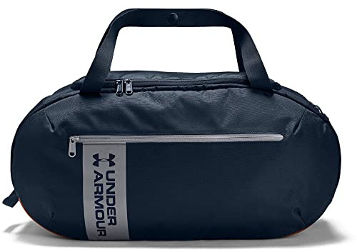 Under Armour UA Roland Duffle MD, vielseitige und robuste Sporttasche für Männer, Duffel Bag mit praktischen Fächern Herren, Blau (Academy / Academy / Steel) , One Size