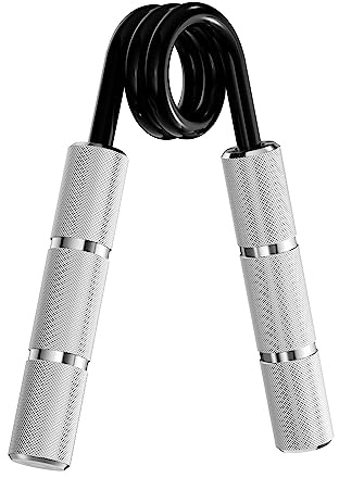 Power Gripper Metal Series - Professional Grip Strengtheners - (50lbs - 400lbs) for Grip, Wrist & Arm Training (300lbs Silver)