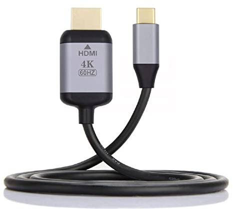 Cablecc USB-C USB 3.1 Tipo C Fuente a HDMI HDTV Pantallas macho 4K Monitor Cable para portátil 1.8m