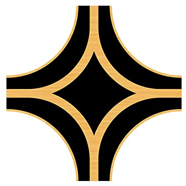 Keramikfliesen schimmelresistent Lückenversiegelung Wandverkleidung selbstklebend dekorative Schönheitsnaht Aufkleber Ecke Seitenkanten Streifen für Badezimmer Dekoration Schwarz Gold 10x10cm(20Stück)