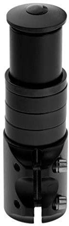 pistro Aluminium-Legierung Fahrradgabel Vorbau Erhöhung Verlängerung Radfahren Vorbau Head Up Raiser Lenker Riser Adapter – Flexibel und einfache Installation – Schwarz
