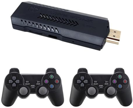 XIXIMENG X2 Plus 4K Game Stick HD Videospielkonsole 128G Eingebaute 41000 3D-Spiele 40+ Simulatoren mit kabellosem Controller