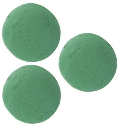 Yardwe 3 Stück Steckschaum Kugel Steckmasse Steckschwamm 9cm Schaumblock Nasssteckschaum für DIY Frischblumen Kunstblumen Hochzeit Geburtstag Party Blumenarrangement Grün