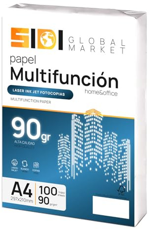 Papier A4, feuilles de 90 g pour imprimante et photocopieur, paquet extra blanc pour usage scolaire, professionnel ou personnel
