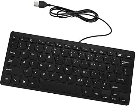 Okiyakusama Mini Clavier USB Silencieux et Fin pour Ordinateur de Bureau, 11,2 X 4,5 X 0,6