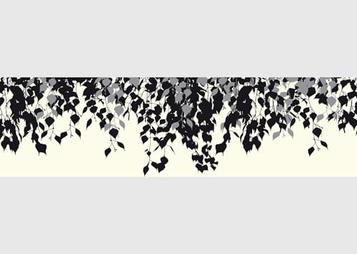 AG Design Bordura Autoadesiva Foglie Calde Sospese, AWB 8276 | Decorazione Impermeabile per Pareti, Mobili, Carte da Parati, Rivestimenti Murali, Pellicola, | Larghezza 500 cm x Altezza 13,8 cm