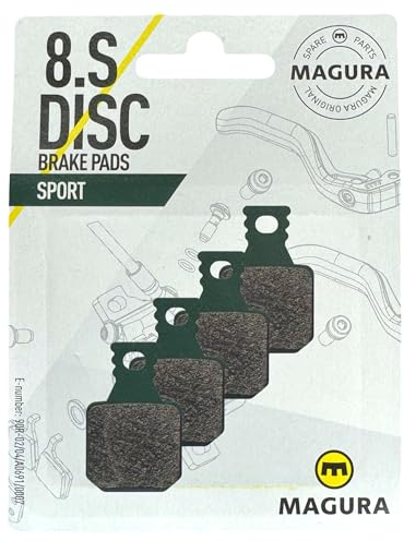 Magura MT Originali Pastiglie Freni a Disco Idraulici Sostitutive per Bicicletta MT 5 7 Trail I Brake Pads I MTB I Ebike I Tour I (8.S (4 pistoni) Verde Sport)