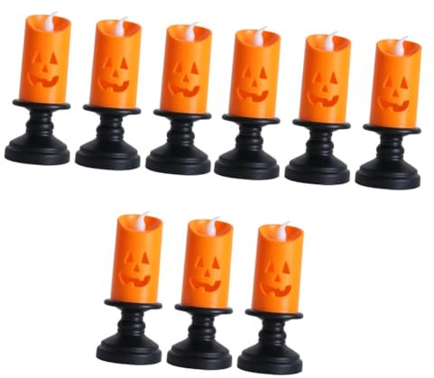 OSALADI 9stücke Teiliges Halloween Kerzenlampen Flammenlose Dekorationslichter Für Feste Tisch Und Raumdekoration Für Halloween-feiern Bars Und Zuhause
