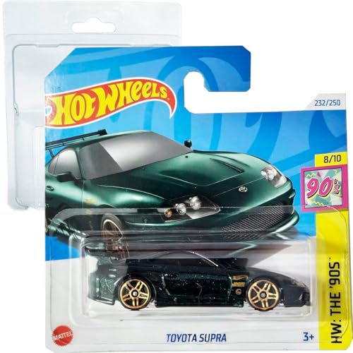 Hot Wheels - Toyota Supra - HW: The ´90s 8/10 - HTB09 - Short Card - JDM - dunkelgrün metallic - Mattel 2024 – 1:64