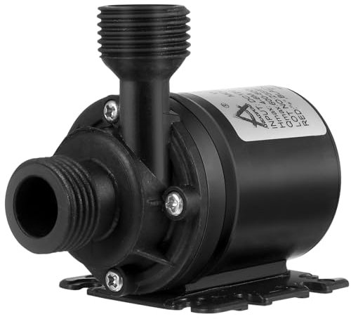 TOGEVAL Mini Submersible Water Pump Dc 12v 800l/h 5m Threaded Booster Pump for Solar Water Circulation Fountain Pool Irrigation Systems