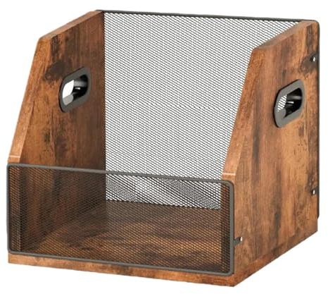 Hjatirace Scatola Porta Dischi, Costruzione Robusta, 37x30x29 Cm, Organizzatore Di Album In Vinile, Scrivania Porta Dischi, Design Spazioso, Per Adulti, Soggiorno, Dormitorio, Camera, Appartamento