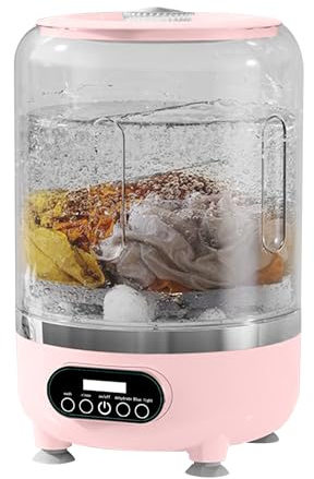 Mini machine à laver | 3L rechargeable avec panier rotatif, machine à laver les sous-vêtements | pour sous-vêtements, chaussettes, vêtements de bébé, literie pour animaux domestiques, maillot de bain