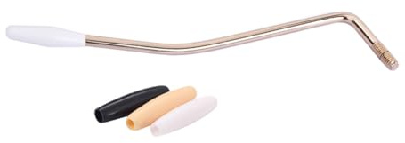 Baluue Palanca de Trémolo para Guitarra Eléctrica con Rosca de 6 MM Brazo 3 Puntas Dorado Compatible con Sistemas de Puente Simple Repuesto para Ajuste de Tensión y Efectos de Trémolo