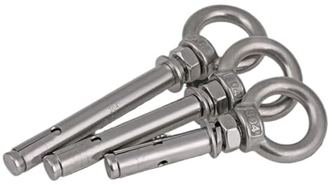 Ankerbolzen, Ösenbolzen M8 Betonhülsenanker mit Hebeösen und Spreizbolzen aus Edelstahl 304 A2-70(M8X120mm-5pcs)