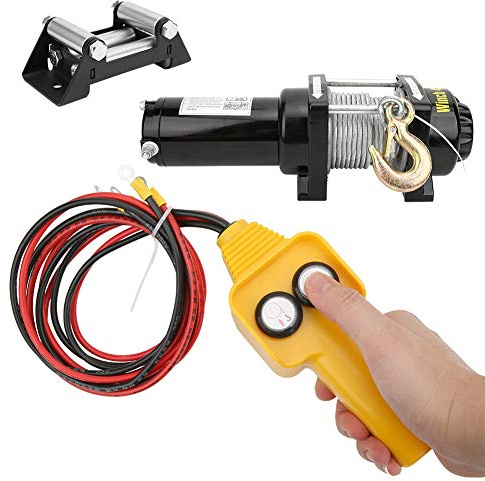 Haofy Accessorio Meccanico a Duplice Uso per Verricello Elettrico Fuoristrada da 4500 Libbre per Veicoli Industriali, 12V