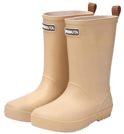 Bottes de pluie légères et moyennes, antidérapantes, adaptées pour la randonnée, le camping et le wading, beige, 37 EU
